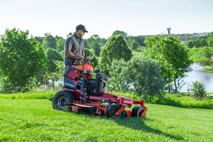 How to safely mow steep slopes