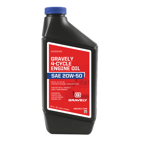 Gravely Synthetic Blend 20W50 4-Cycle Engine Oil 32 OZ