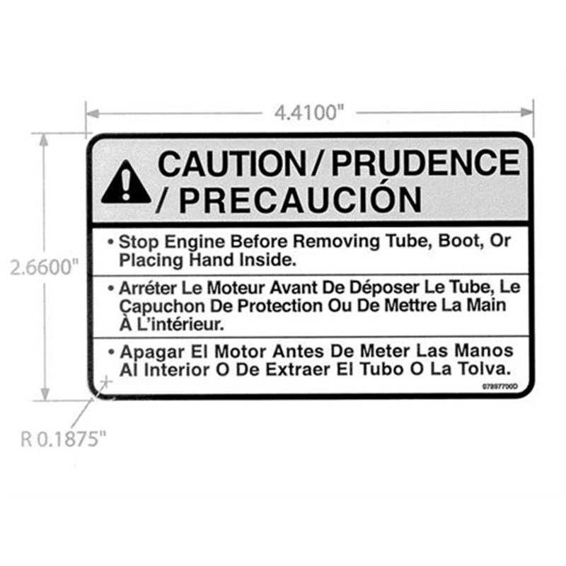 Decal-boot Caution