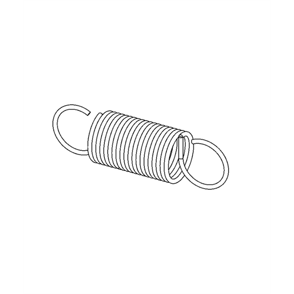 Gravely Zero Turn Mower Spring, Tension .041 X .500 X 1.750