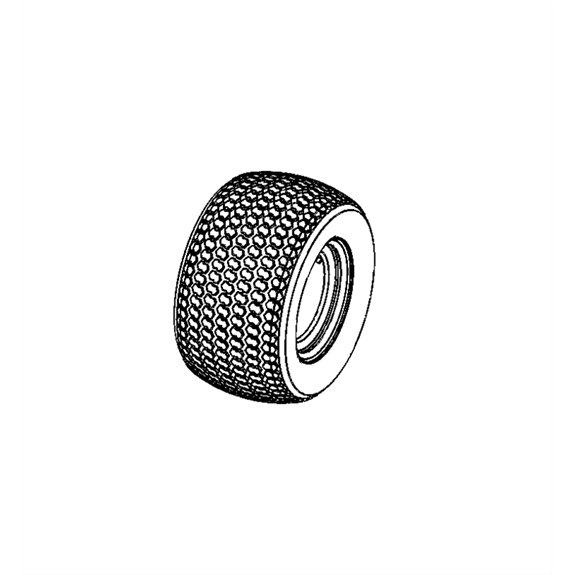 Gravely Lawn Mower Assm Tire\wheel, 20 X 12.00 - 10