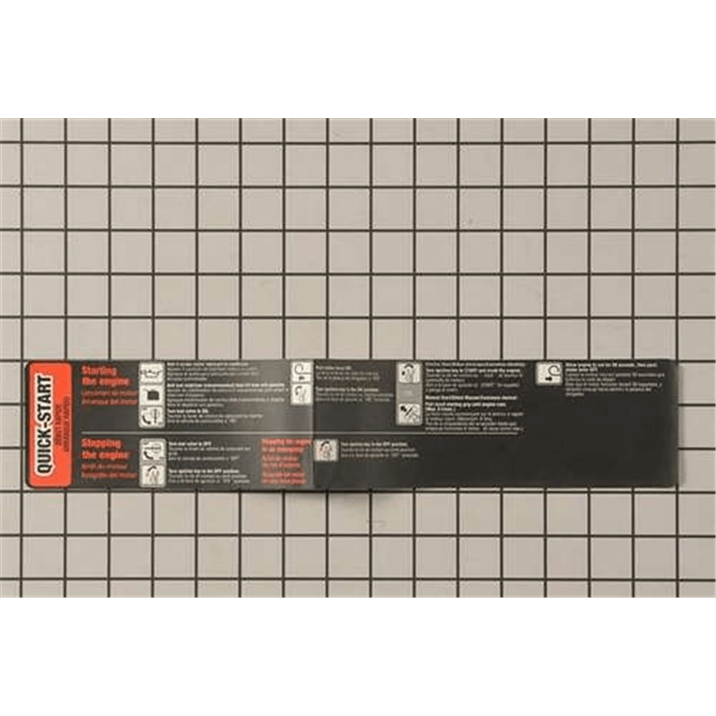 Quick Start Label