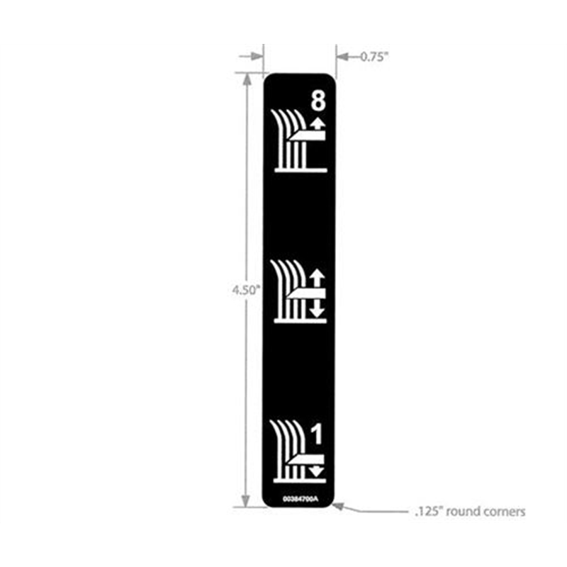 Gravely Lawn Mower Decal, Cut Height