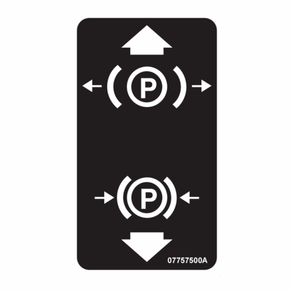 Gravely Lawn Mower Decal, Parking Brake Lever