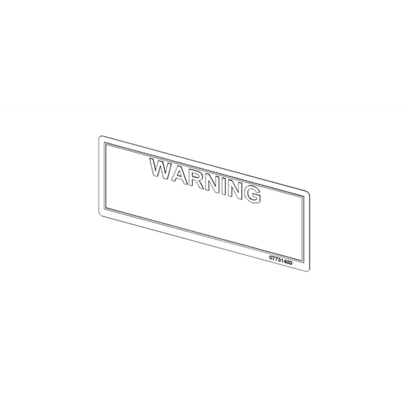 Decal, Mower Pan Danger