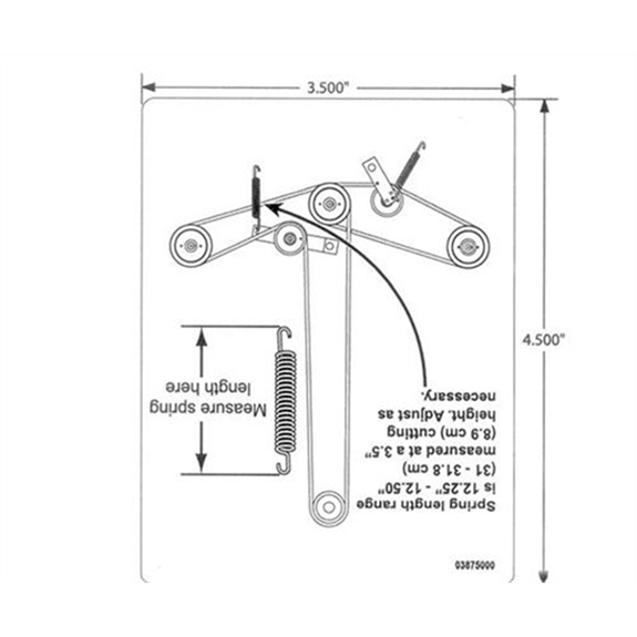 Gravely  Zero Turn Mower Decal, Belt Diametergram