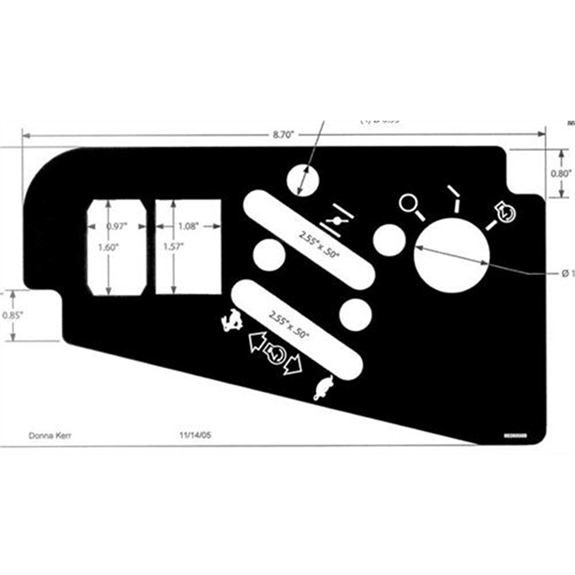 Decal, Control Panel Compact Z