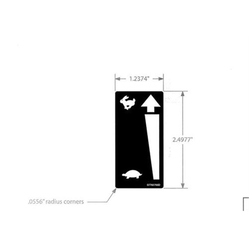 Decal-speed Control