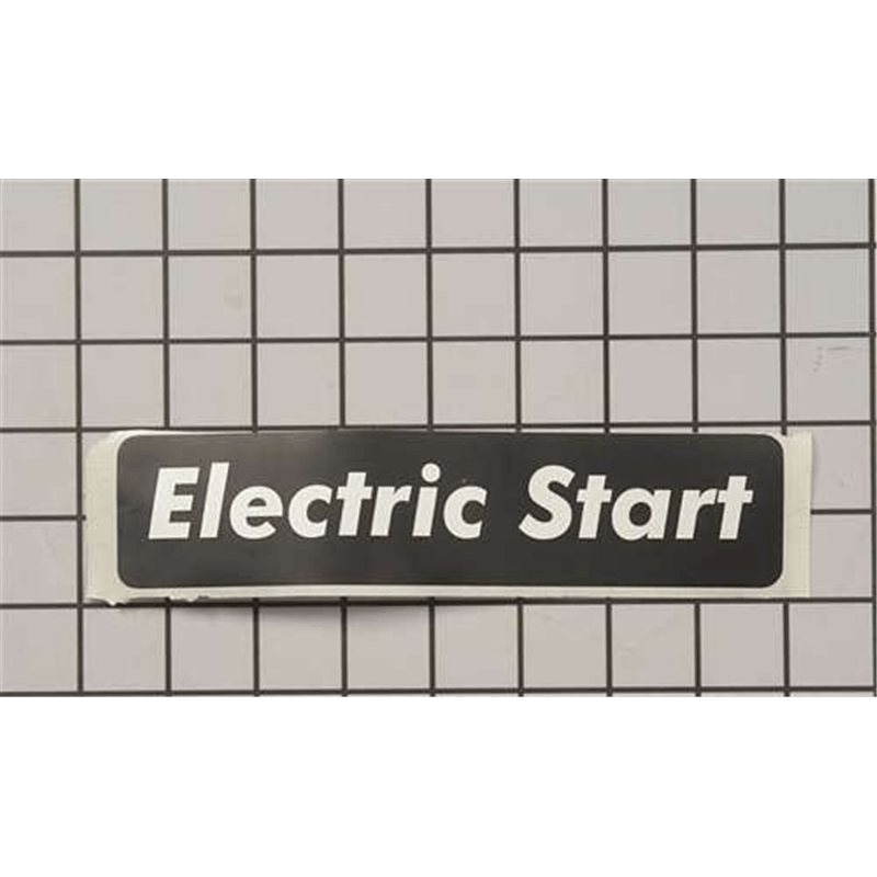 Electric Start Label
