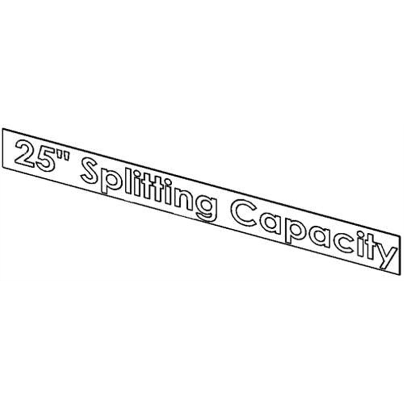 Decal,25 in.capacity (Gravely)