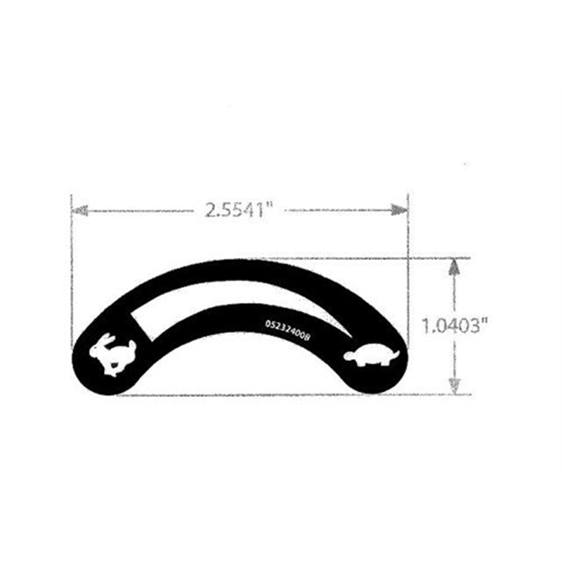 Gravely Walk-behind Mower Decal, Turtle Rabbit