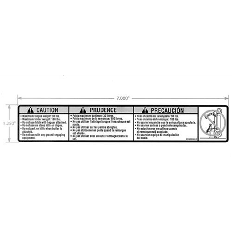 Gravely Sno-thro And Lawn Mower Decal, Traileright Handitch