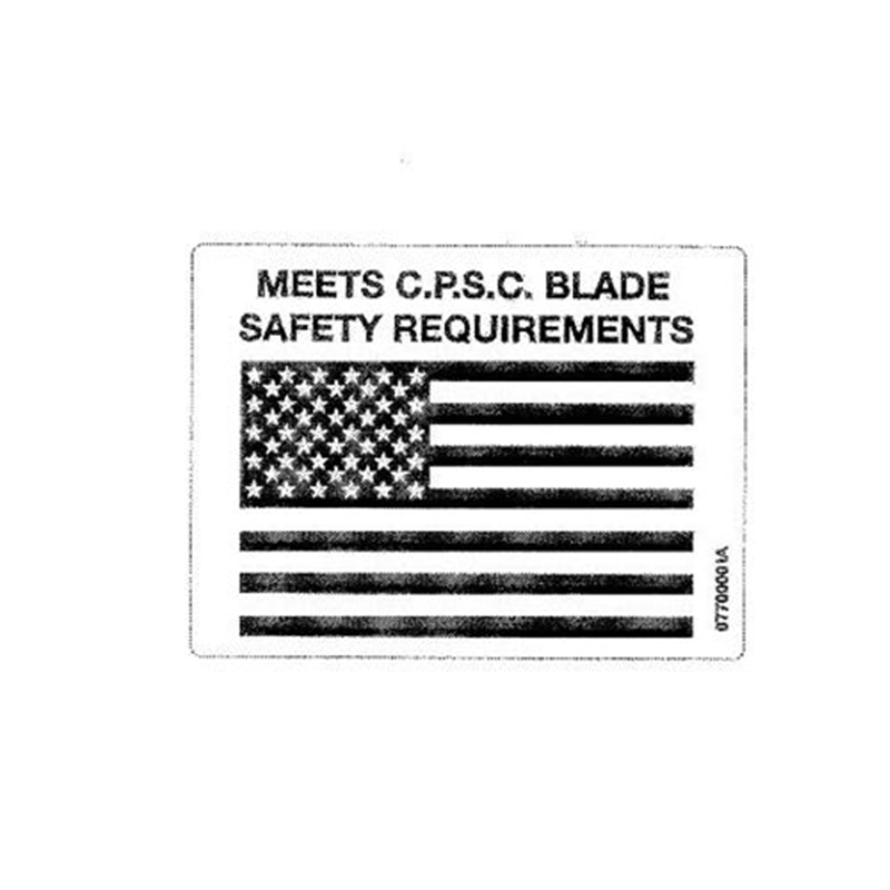 Gravely Walk-behind Mower Decal, Cpsc/usa Flag