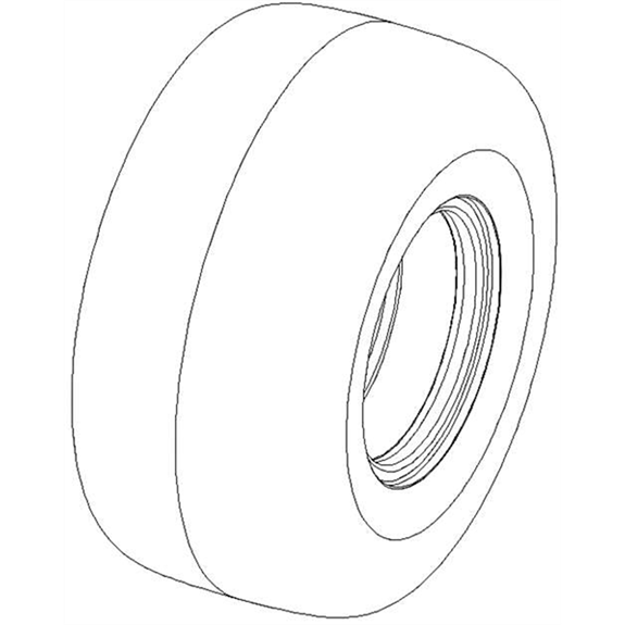 Gravely Lawn Mower Assembly, Tire Wheel 18 X 8.5-8 Ctr